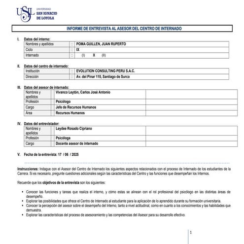 Informe de entrevista - Asesor de centro - 2025 - 1 - Juan.docx