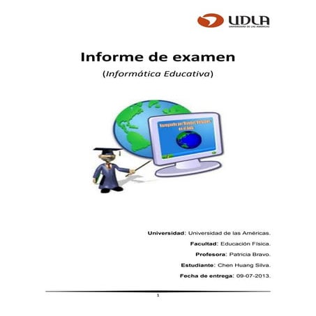 Informe de examen.informatica educativa. casi lista | PDF