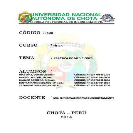 PRACTICA DE MEDICIONES 