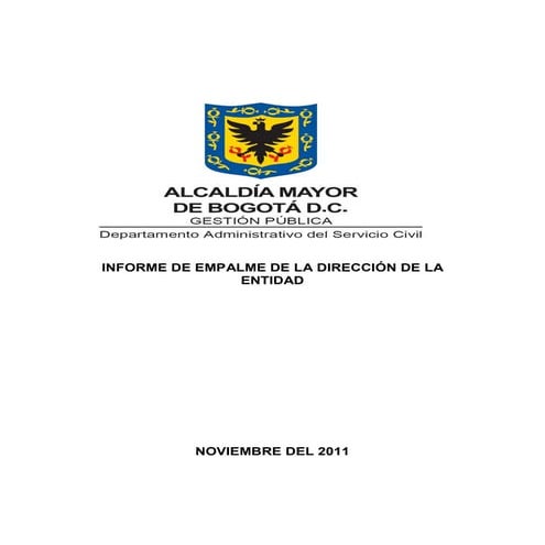 Informe de Gestión Departamento Administrativo del Servicio Civil Distrital (...