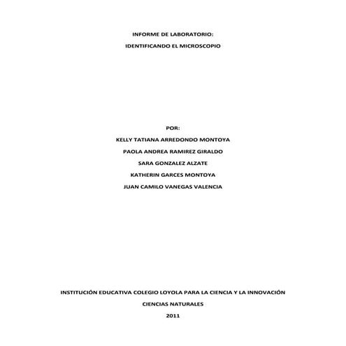 Informe de laboratorio