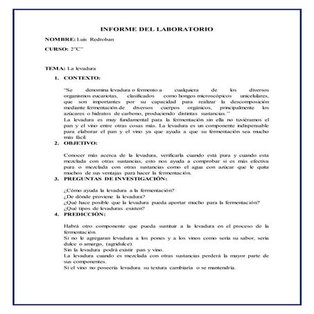 Informe del laboratorio