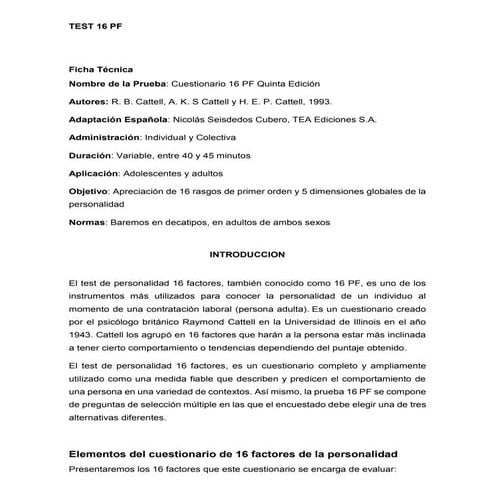 Instructivo de 16 Fp | PDF