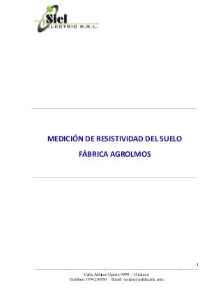 Informe de medicion resistividad suelo fabrica agrolmos v6