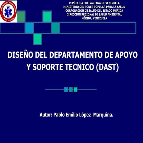 Creación del departamento de apoyo y soporte técnico en la dirección de Malar...