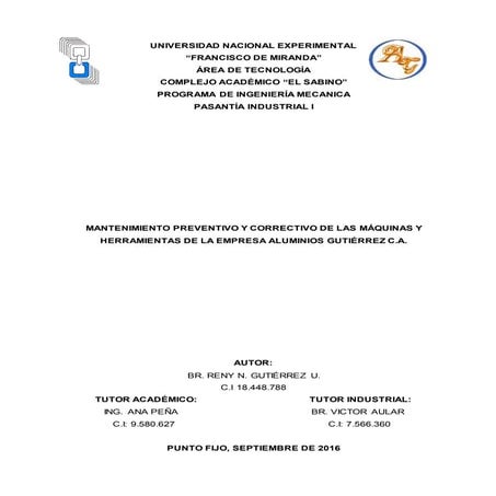 Informe de pasantias i (reny)