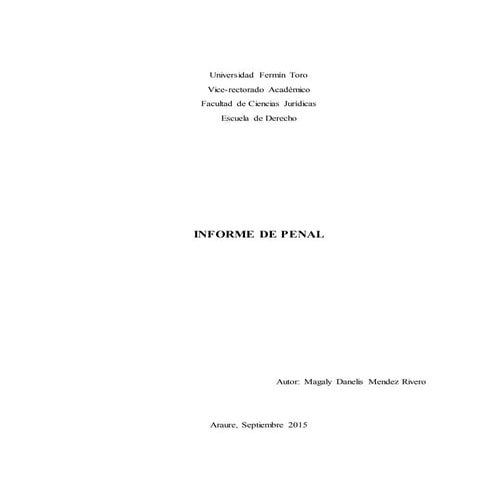 Informe de penal