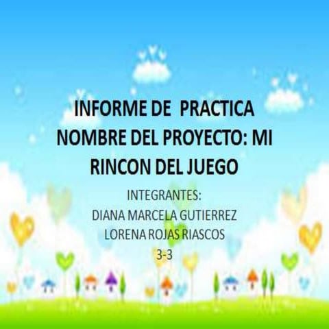 Informe de practica lorena rojas | PPTX