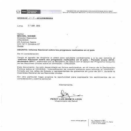 Informe de progresos_peru_2012