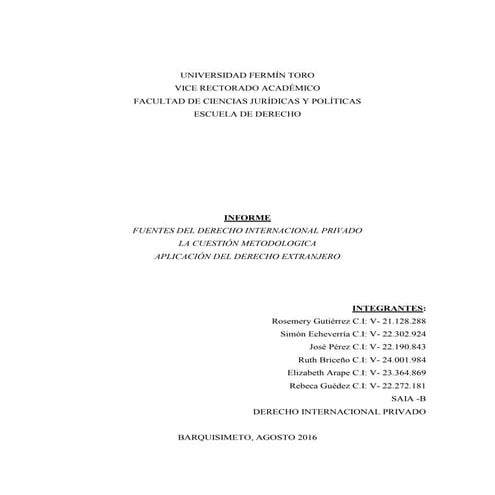 Informe derecho internacional privado temas 2,3,4