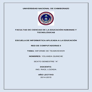 Informe de redes de computadoras