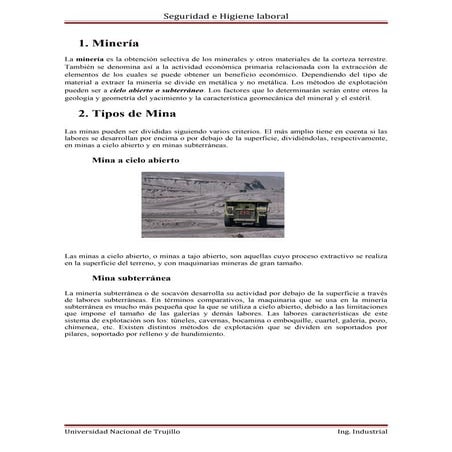 seguridad minera