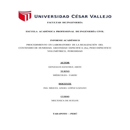 PROCEDIMIENTO EN LABORATORIO DE LA REALIZACIÓN DEL CONTENIDO DE HUMEDAD, GRAV...