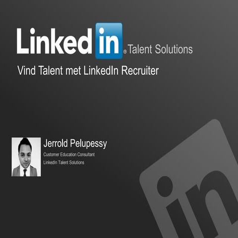 Informed Events Vind Talent met LinkedIn Recruiter 29092015