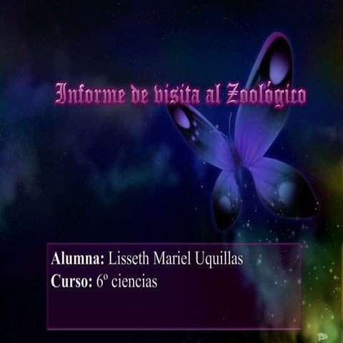 Informe de visita al zoológico