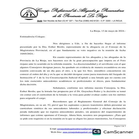 Por la designación de la jueza transitoria del Juzgado de Instrucción nº 1 de...