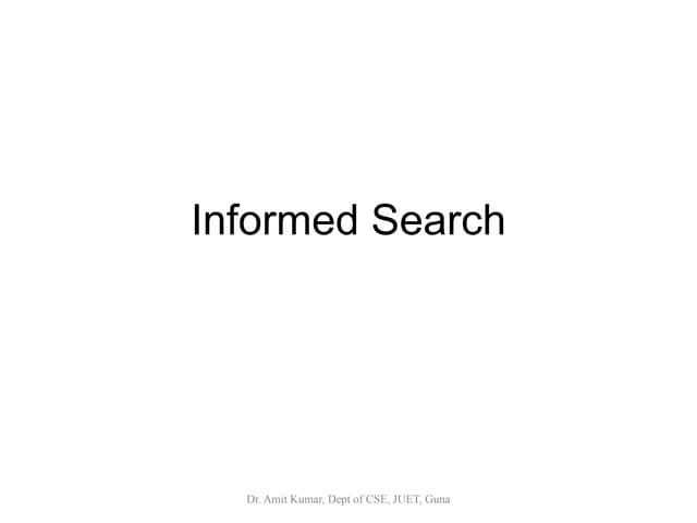 Informed search