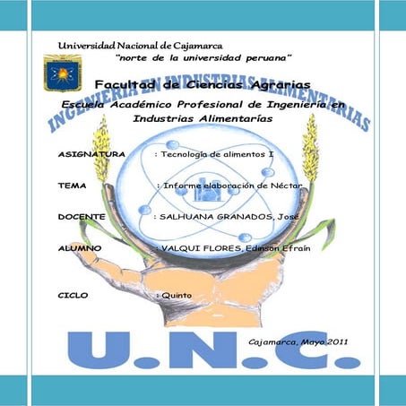 ELABORACION DE NECTAR
