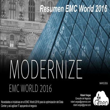 EMC World 2016 Summary (Part 1)