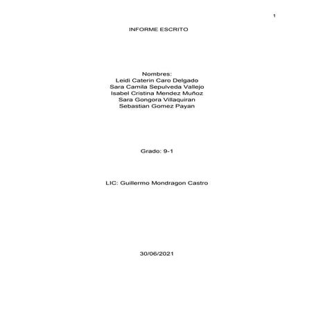 Informe escrito  (1)