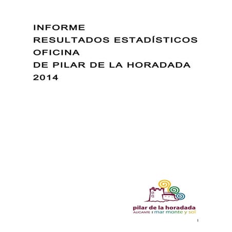 Informe Estadísticas Pilar de la Horadada 2014