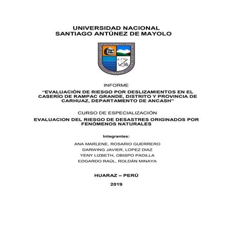 Informe EVAR rampac_grupo 7 | PDF