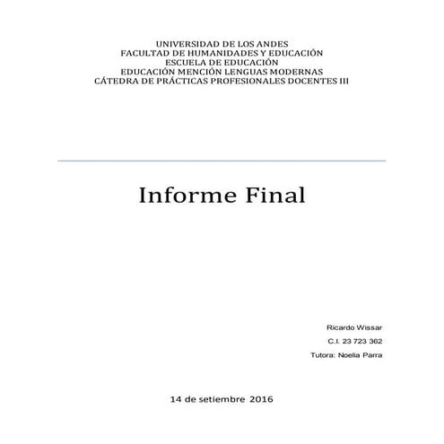 Informe final