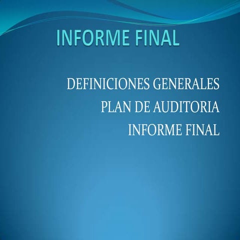 Informe final de Auditoria Informatica