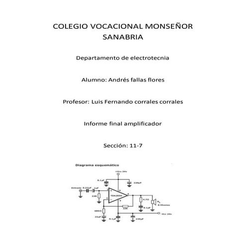 Informe final amplificador 