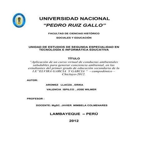 Informe final  junio 2012