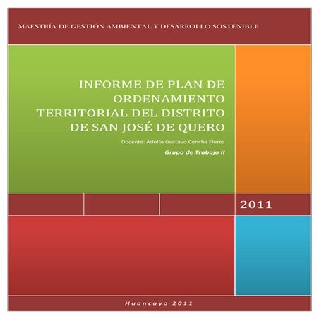 Ordenamiento territorial de San Jose de Quero