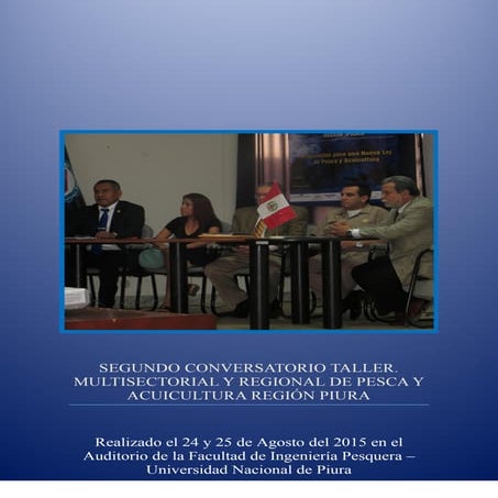 Informe Final Conversatorio Taller Multisectorial de Pesca y Acuicultura. Reg...