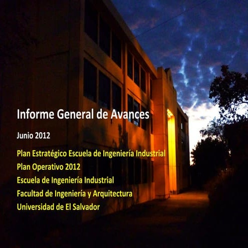 Informe general de avances eii junio 2012