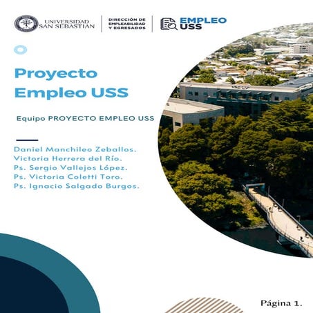 Informe General del Proyecto Empleo, Universidad San Sebastián. 