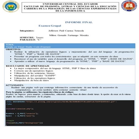 Informe grupal f_arinango_ cuenca