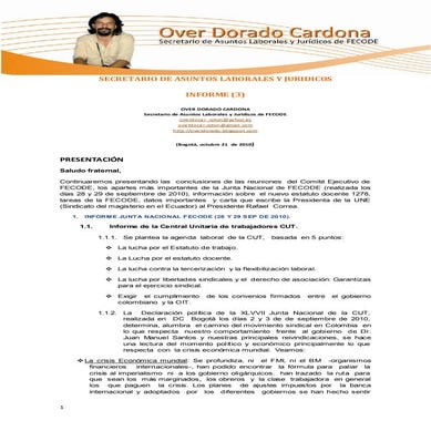 Informe Nro 3 FECODE  oct-21-2010-