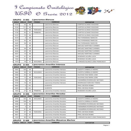 Informe individuales