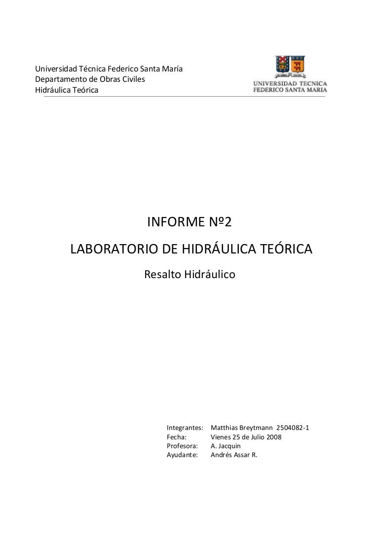 Numero de froude conclusiones