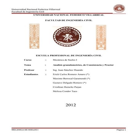 Informe  laboratorio suelos 1