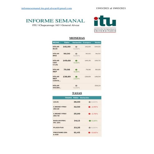 Informe largo 15   19 de marzo