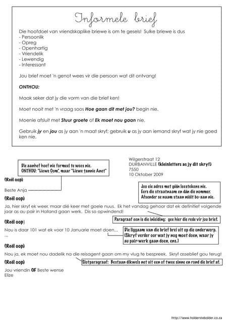 Informele Brief