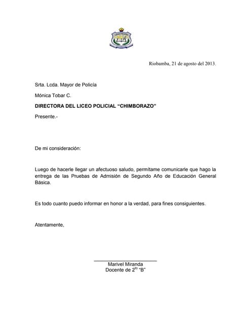 Informe  mary