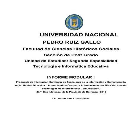 Informe modular i
