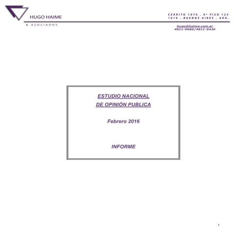 La encuesta de Hugo Haime sobre la aprobación de Macri