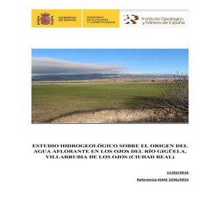 Los Ojos del río Gigüela: Estudio h...