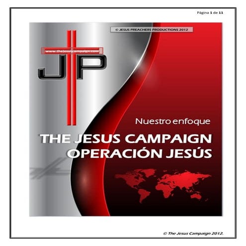 Manual que explica 'Jesus Campaign"