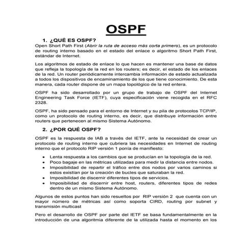 Informe ospf