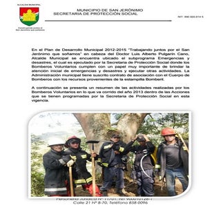 Informe Bomberos