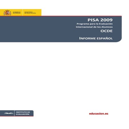 Informe pisa 2009