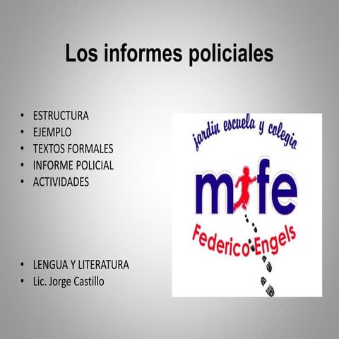 Modelo de informe Policial en Caso de Homicidio | DOCX